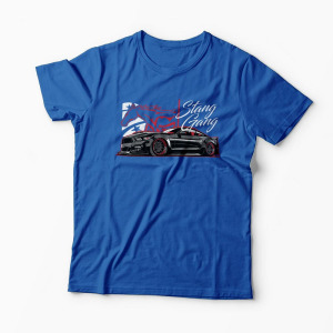 Tricou Ford Mustang Gang - Bărbați-Albastru Regal